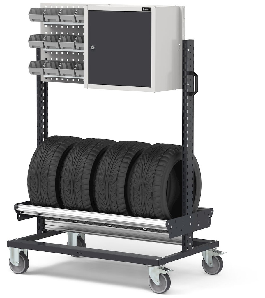 [BINCART1007] Carrello porta pneumatici – 1067 × 668 × 1543 mm