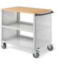 [CLEVER1013] Carrello smontato con ruote Clever – 1030 × 615 × 868 mm, Grigio chiaro (RAL 7035)