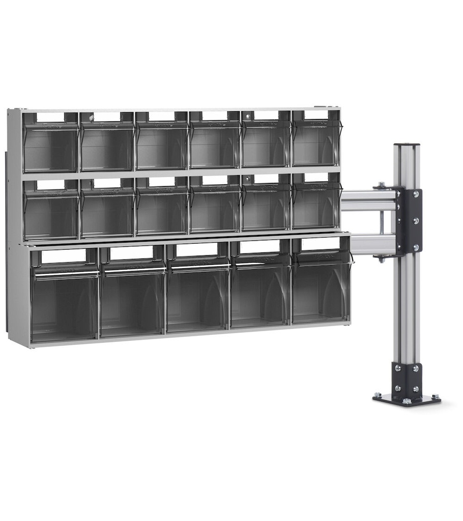 [ERGOWORK012] Braccio estensibile con Visual Box Work – 808/601 × 601/275 × 668 mm
