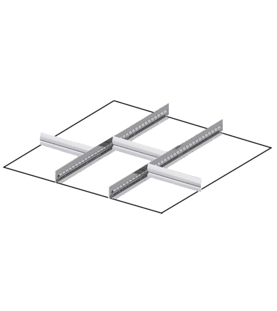 [FFH20100600] Set materiale di separazione per altezza frontale H=100/125 mm Master DE – Standard, 36×36 EH, -