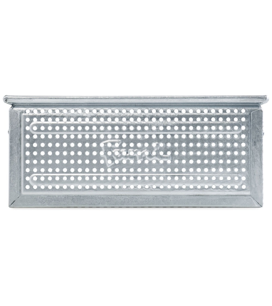 [FLA65130A99] Cassetta metallica forata con maniglie, mis. 272-4, ⌀ foro 7 mm,  L480 x P315 x H200 mm