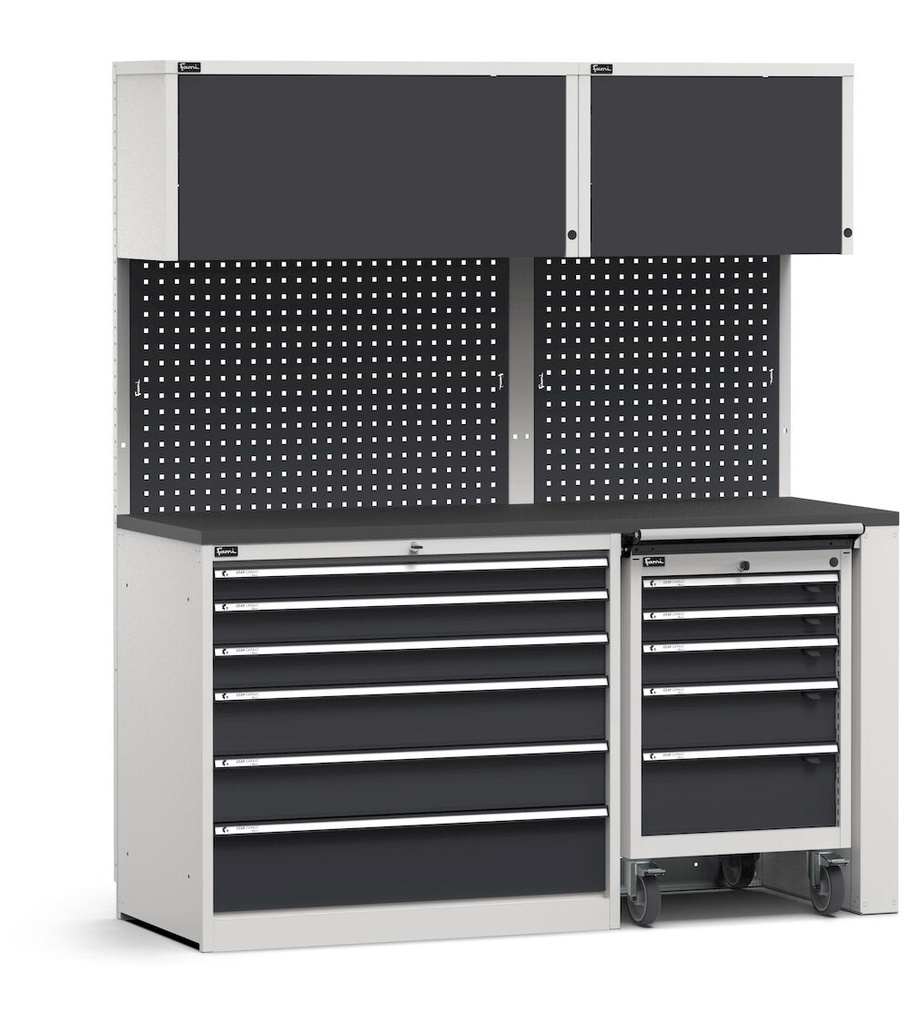 [GARAGE037] Modulo con cassettiera e carrello portautensili, L 1734 mm (cod. GARAGE037)