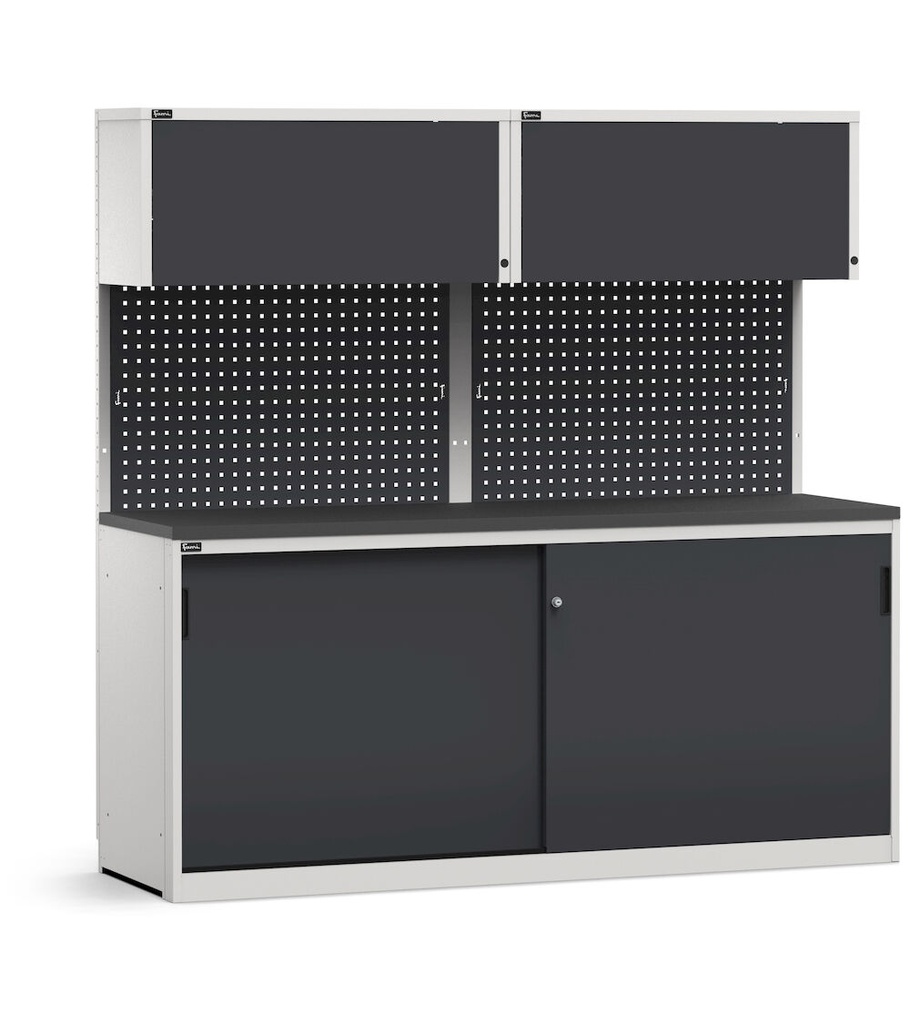 [GARAGE054] Modulo con armadio con ante scorrevoli, L 2040 mm (cod. GARAGE054)