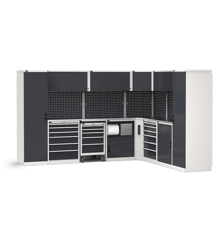 [GARAGE086] Combinazione di arredo angolare (cod. GARAGE086)