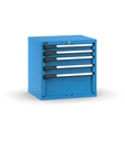 [M32A070C0104204] Cassettiera Master con 5 cassetti 2x75 2x100 1x250 – H 700 mm – Blu (RAL 5012)