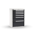 [M32A100C010BNPD] Cassettiera Master con 7 cassetti 1x50 2x75 2x100 1x200 1x300 – H 1000 mm – 714 × 573 × 1000 mm (36×27 EH), Flessibile – fino a 100 kg, Grigio chiaro + Grigio antracite (RAL 7035+7016)