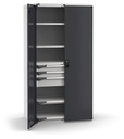 [M53A200C010FWPD] Cassettiera Master con porte con 3 cassetti 2xPR 2x100 1x150 2xPE – H 2000 mm – 1020 × 726 × 2000 mm (54×36 EH), Flessibile – fino a 100 kg, Grigio chiaro + Grigio antracite (RAL 7035+7016)