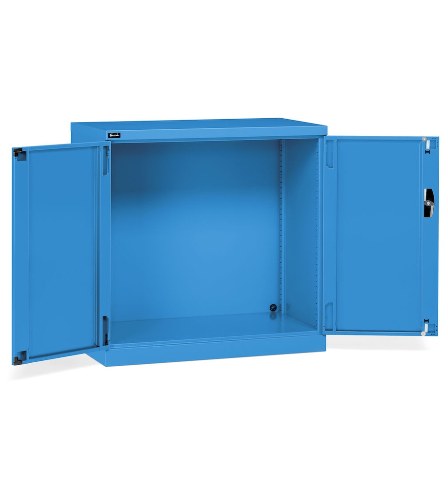 [FAA1220C00004] Armadio con porte a battente Perfom – 1023 × 555 × 1000 mm (54×27 EH), Blu (RAL 5012)
