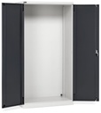 [FAA1420C000PD] Armadio con porte a battente Perfom – 1023 × 555 × 2000 mm (54×27 EH), Grigio chiaro + Grigio antracite (RAL 7035+7016)