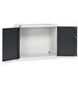 [FAA1520C000PD] Armadio con porte a battente Perfom – 1193 × 555 × 1000 mm (64×27 EH), Grigio chiaro + Grigio antracite (RAL 7035+7016)