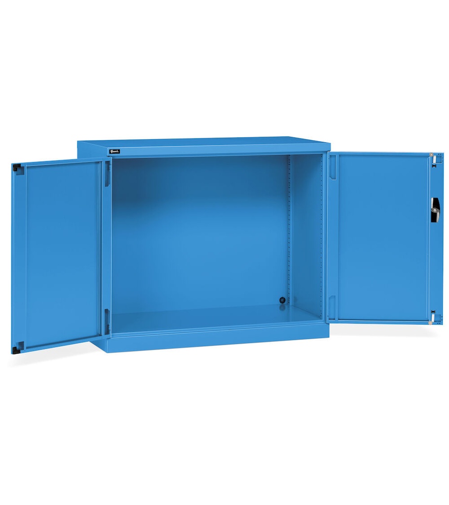 [FAA1520C00004] Armadio con porte a battente Perfom – 1193 × 555 × 1000 mm (64×27 EH), Blu (RAL 5012)