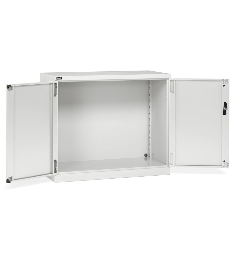 [FAA1520C00008] Armadio con porte a battente Perfom – 1193 × 555 × 1000 mm (64×27 EH), Grigio chiaro (RAL 7035)