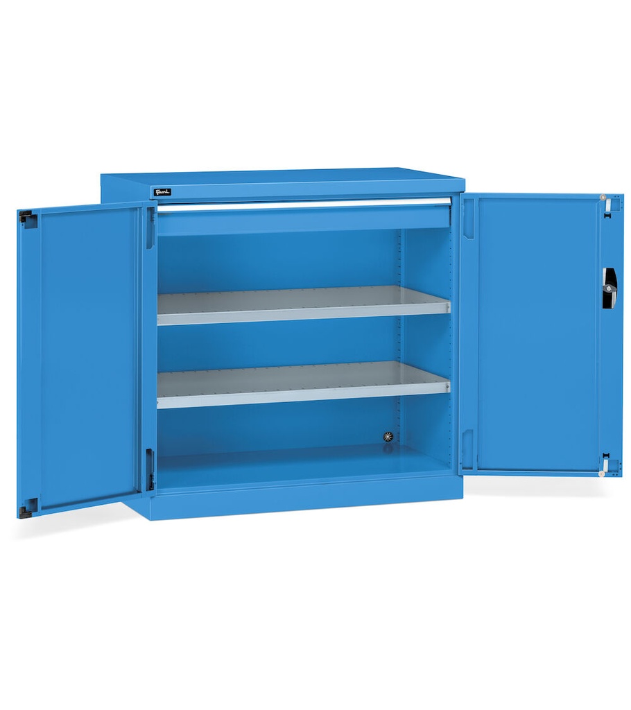 [PERFOM12006] Armadio con porte a battente Perfom – 54×27 EH 1 cassetti – Blu (RAL 5012)