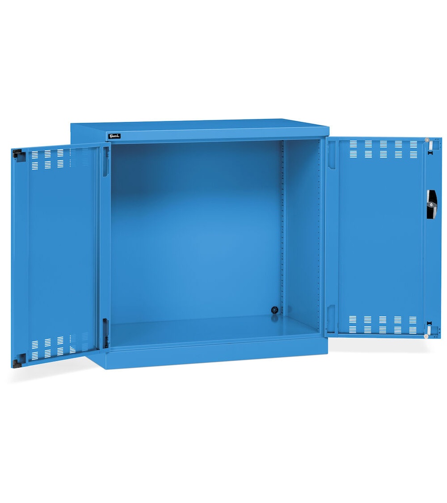 [FAA1230C00004] Armadio con porte a battente fessurate Perfom – Vuoto (cod. FAA1230C000PD) – 1023 × 555 × 1000 mm (54×27 EH), Blu (RAL 5012)