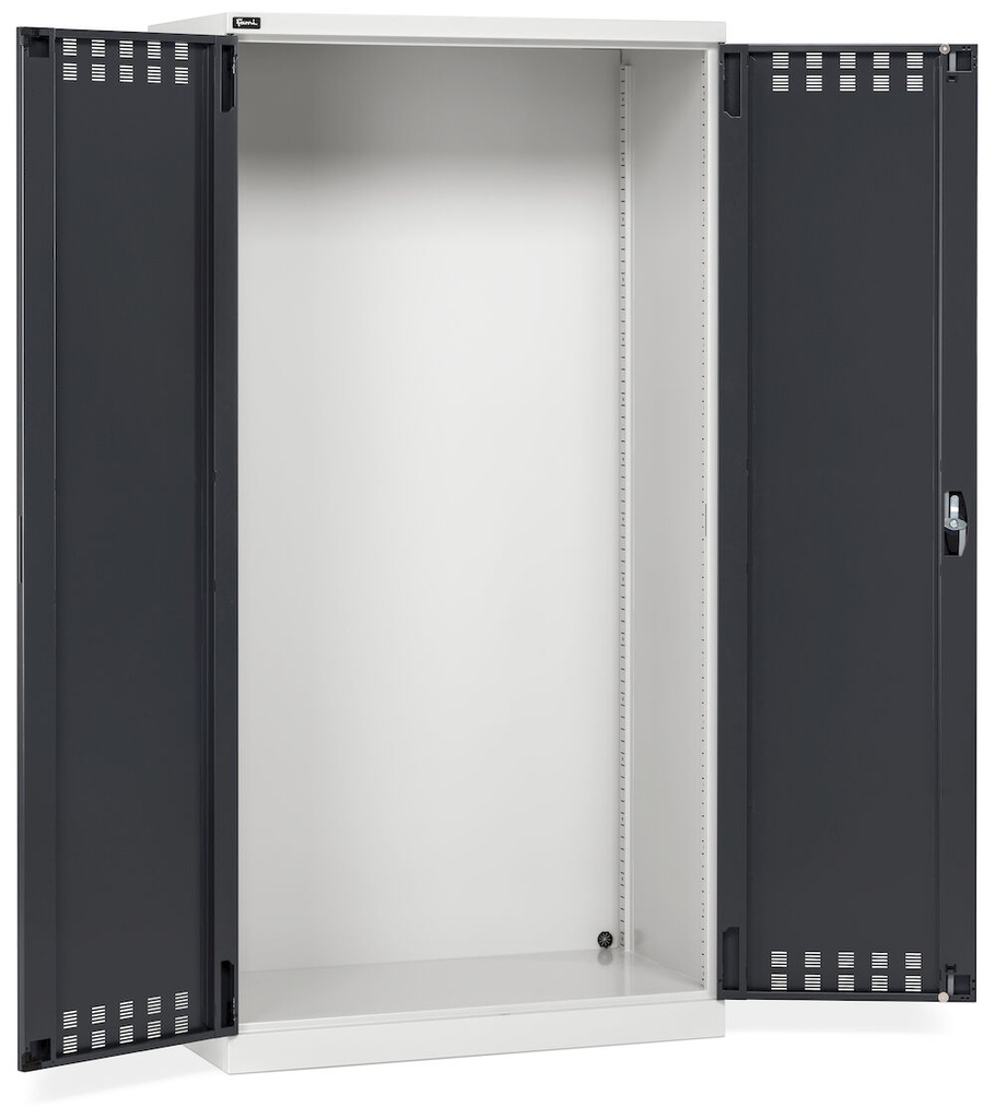 [FAA1430C000PD] Armadio con porte a battente fessurate Perfom – Vuoto (cod. FAA1230C000PD) – 1023 × 555 × 2000 mm (54×27 EH), Grigio chiaro + Grigio antracite (RAL 7035+7016)