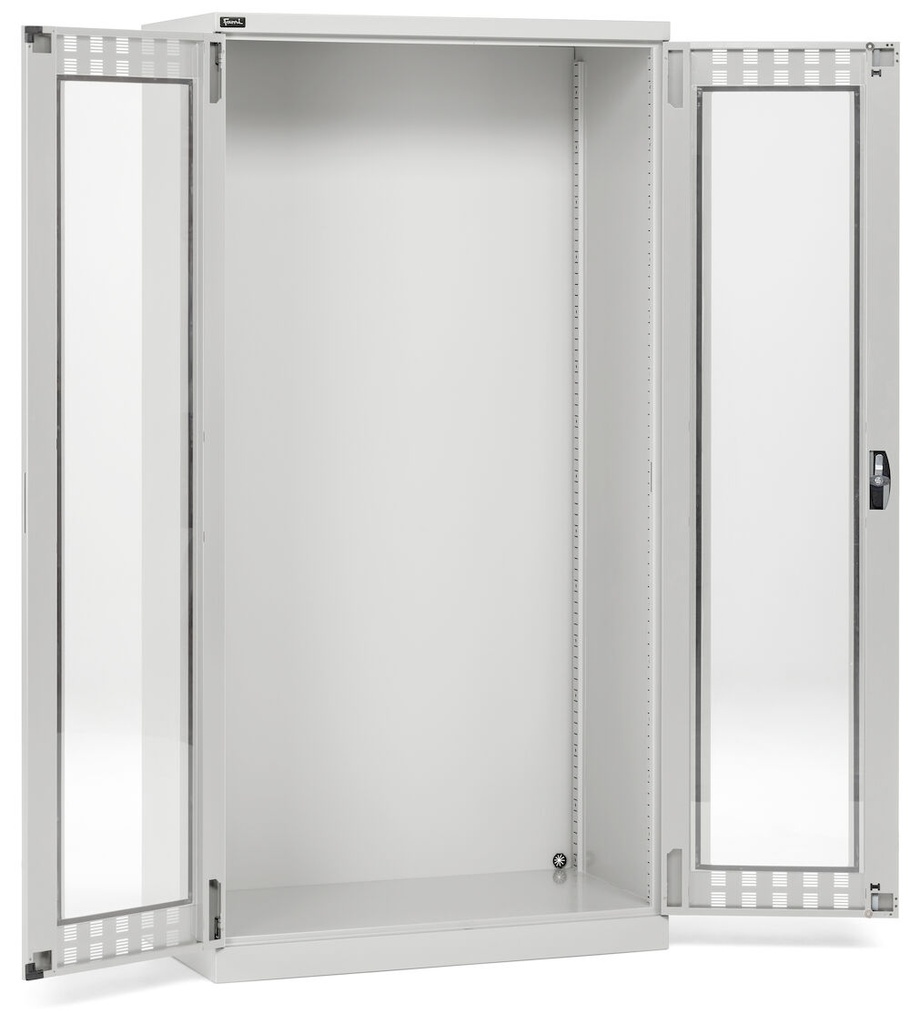 [FAA1440C00008] Armadio con porte a battente fessurate in policarbonato Perfom – H 2000 mm – Grigio chiaro (RAL 7035)