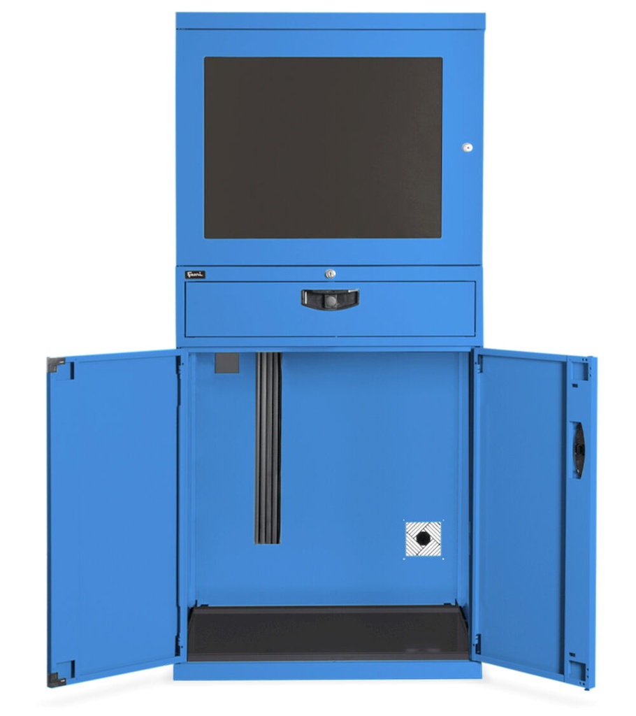[FAS1600C00204] Armadio porta computer Standard CS – H 1560 mm – Blu (RAL 5012)