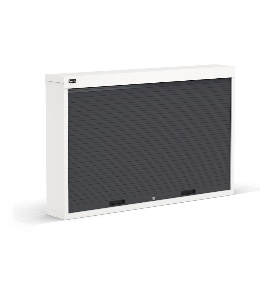 [FBL8054C00008] Armadio con tapparella – H 912 mm – 1428 × 220 × 912 mm, Grigio chiaro (RAL 7035)