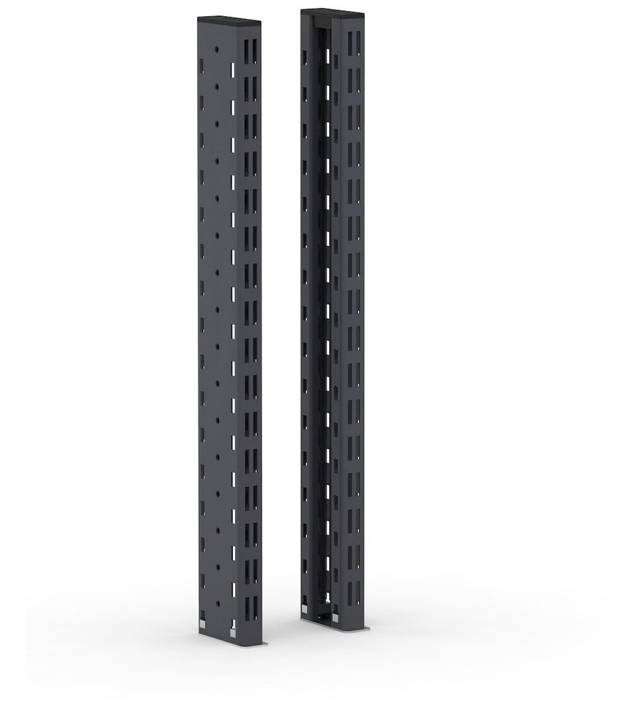 [FBL75301639] Kit 2 montanti biasolati Work Look – 30 × 80 × 639 mm, Grigio antracite (RAL 7016)