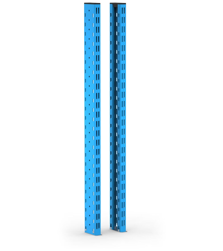 [FBL75351604] Kit 2 montanti biasolati Work Look – 30 × 80 × 943 mm, Blu (RAL 5012)