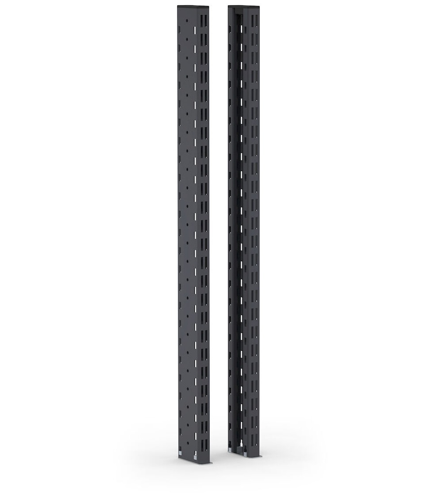[FBL75351639] Kit 2 montanti biasolati Work Look – 30 × 80 × 943 mm, Grigio antracite (RAL 7016)