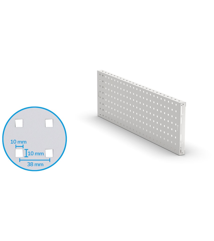 [FBL76160008] Pannello forato/mensola Work Look – 953 × 40 × 304 mm, Grigio chiaro (RAL 7035)