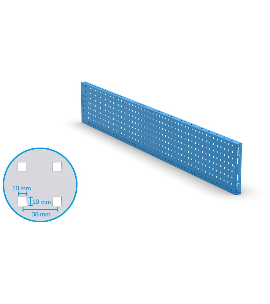 [FBL76360004] Pannello forato/mensola Work Look – 1938 × 40 × 304 mm, Blu (RAL 5012)