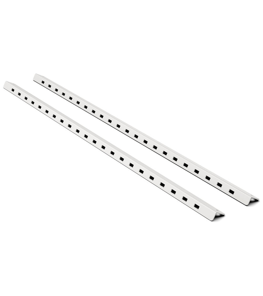 [FBL8060000008] Coppia staffe di fissaggio armadio con tapparella su montanti – H 904 mm – Grigio chiaro (RAL 7035)
