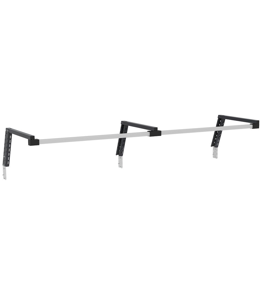 [FBL98202039] Kit 3 supporti inclinati con 2 binari Work Look – 2000 × 686 × 307 mm, Grigio antracite (RAL 7016)