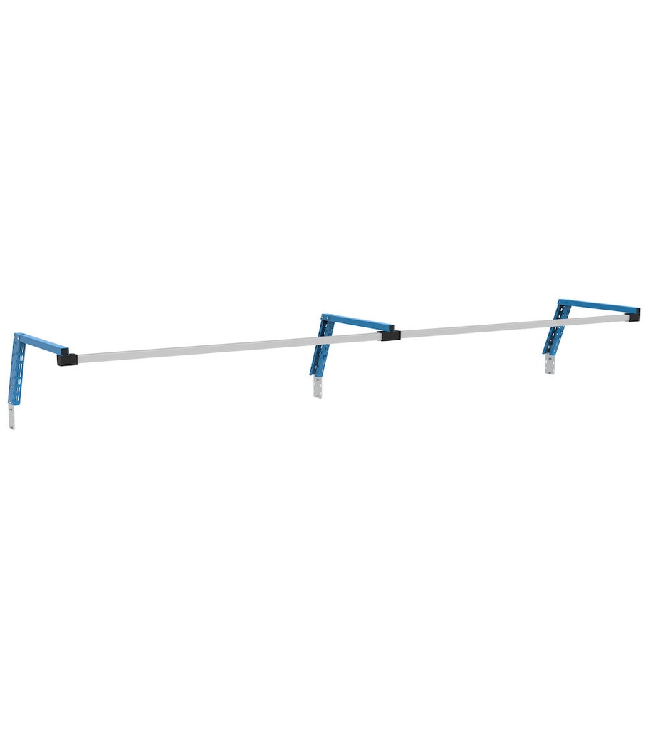 [FBL98302004] Kit 3 supporti inclinati con 2 binari Work Look – 2970 × 686 × 307 mm, Blu (RAL 5012)