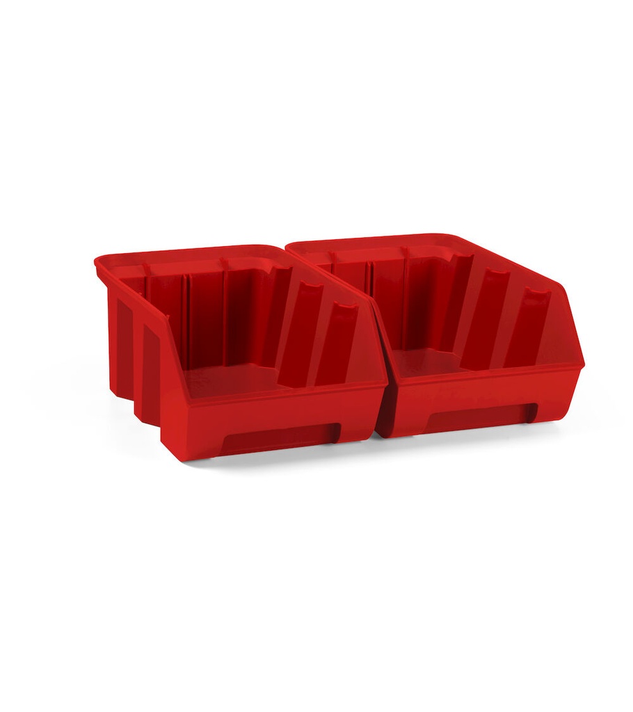 [FBLIT02702Y] Kit 2 contenitori Picking Box Air mis. 3A2 Iron Team – Rosso traffico