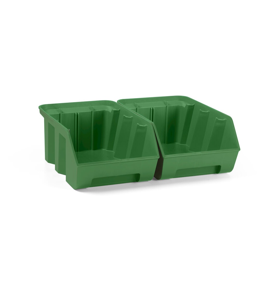 [FBLIT02704Q] Kit 2 contenitori Picking Box Air mis. 3A2 Iron Team – Verde traffico