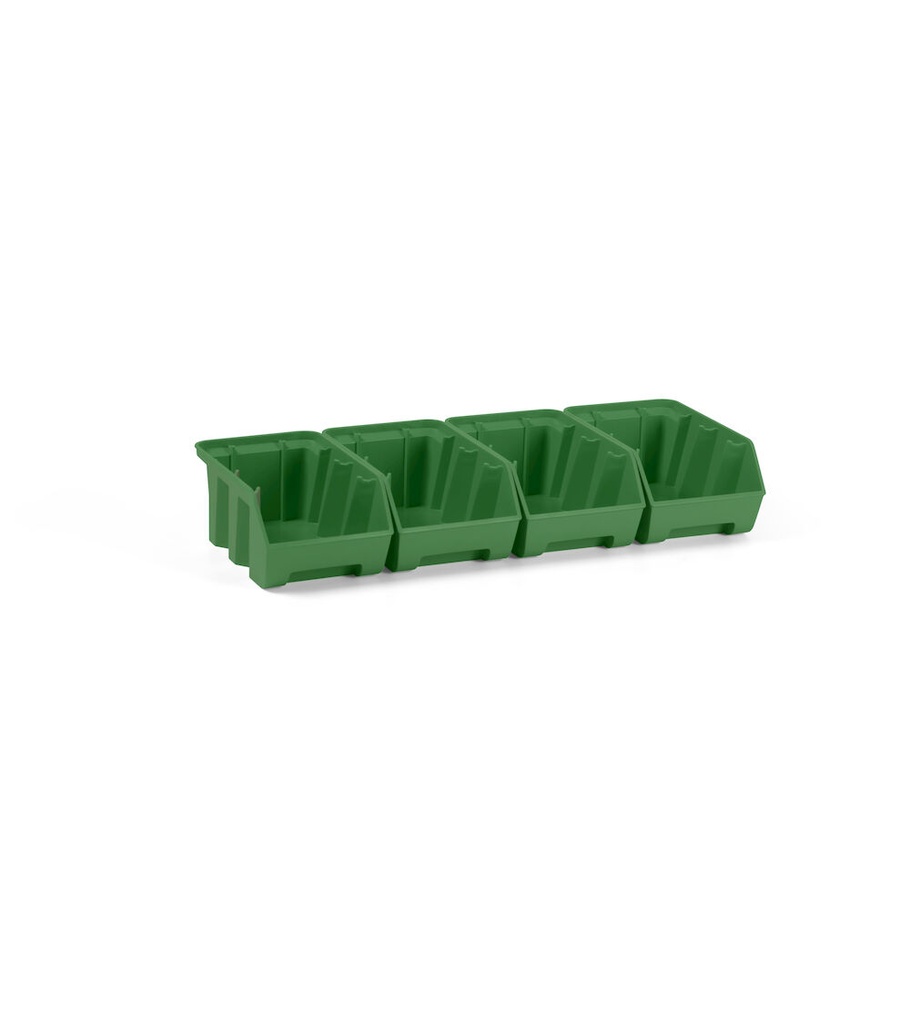 [FBLIT06004Q] Kit 4 contenitori Picking Box Air mis. 1 Iron Team – Verde traffico