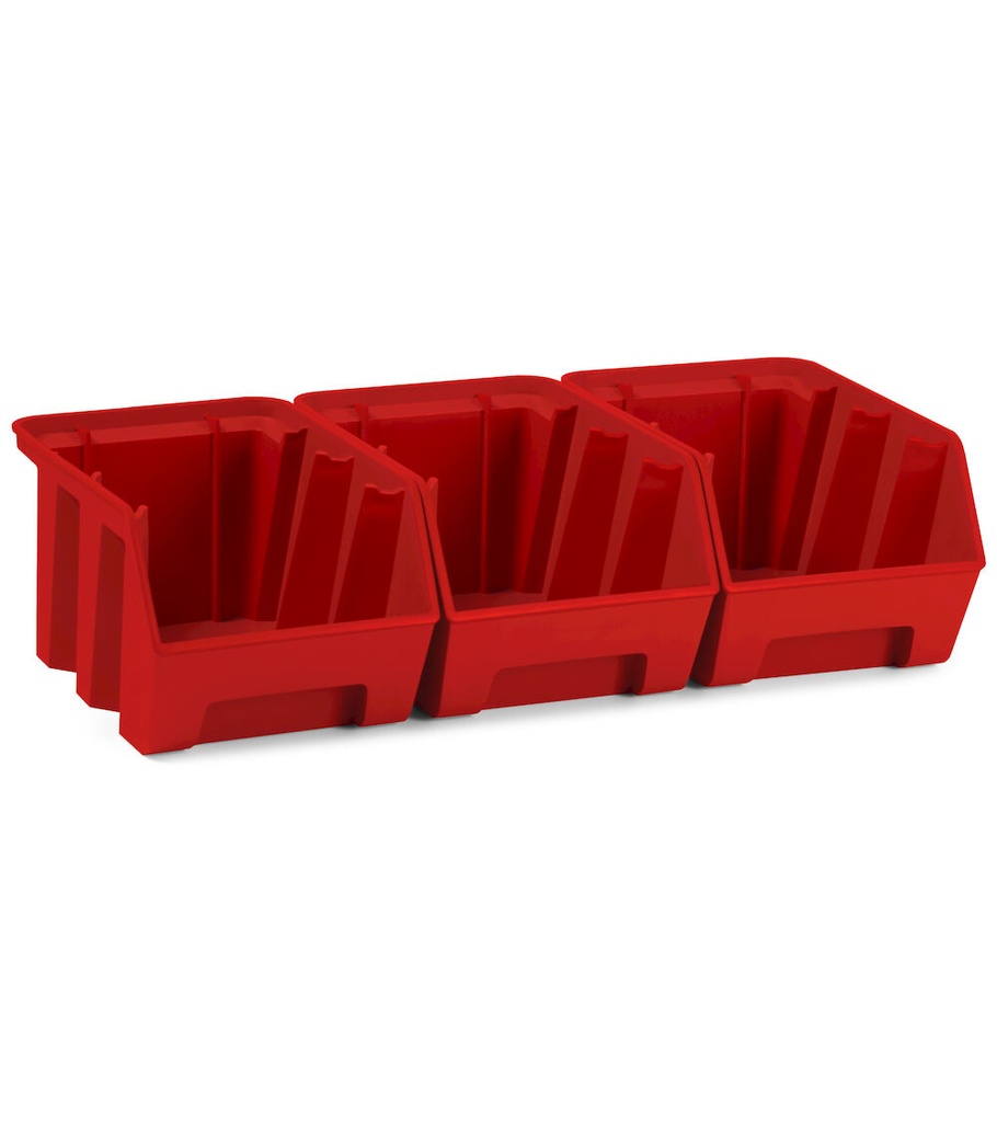 [FBLIT06102Y] Kit 3 contenitori Picking Box Air mis. 2 Iron Team – Rosso traffico