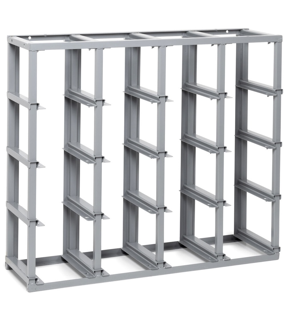 [FED30440A01] Scaffale monoblocco vuoto per 16 contenitori porta minuteria mis. 3
