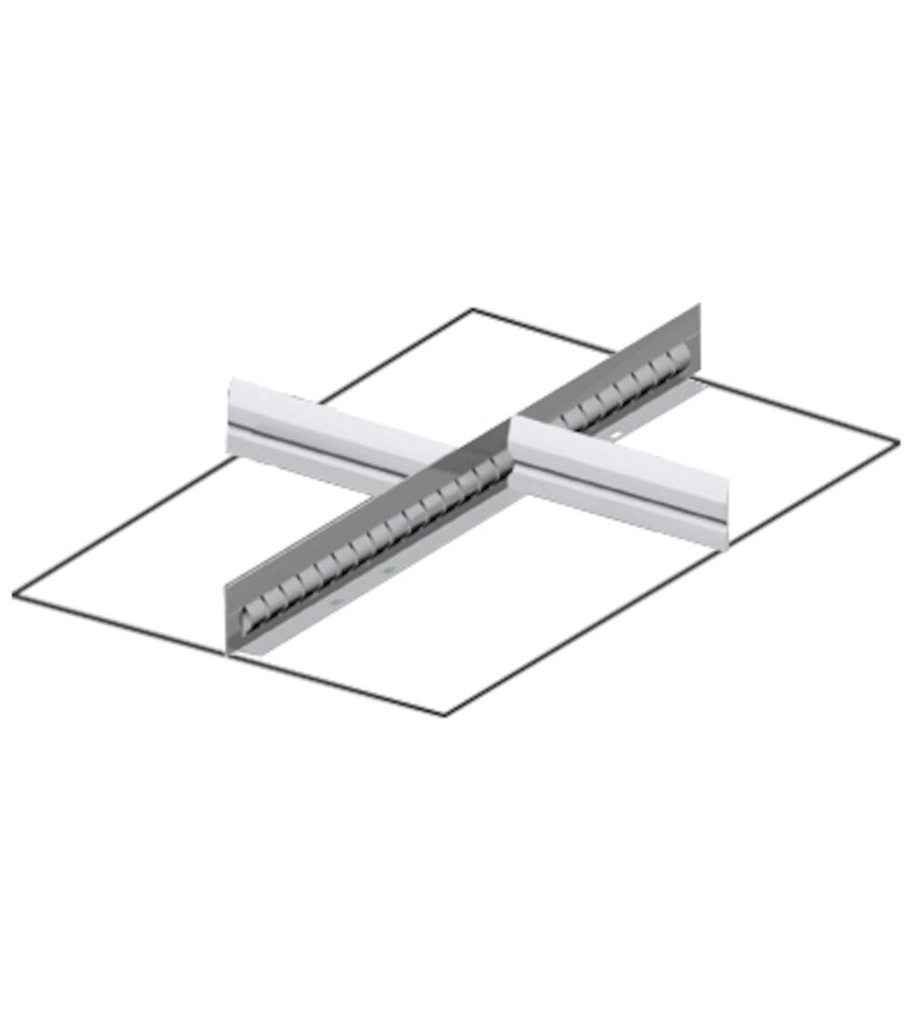 [FFH80050800] Set materiale di separazione per altezza frontale H=50 mm Master – 18×27 EH – 2 divisorio trasversale 151 mm, 1 divisorio longitudinale fessurato 457 mm