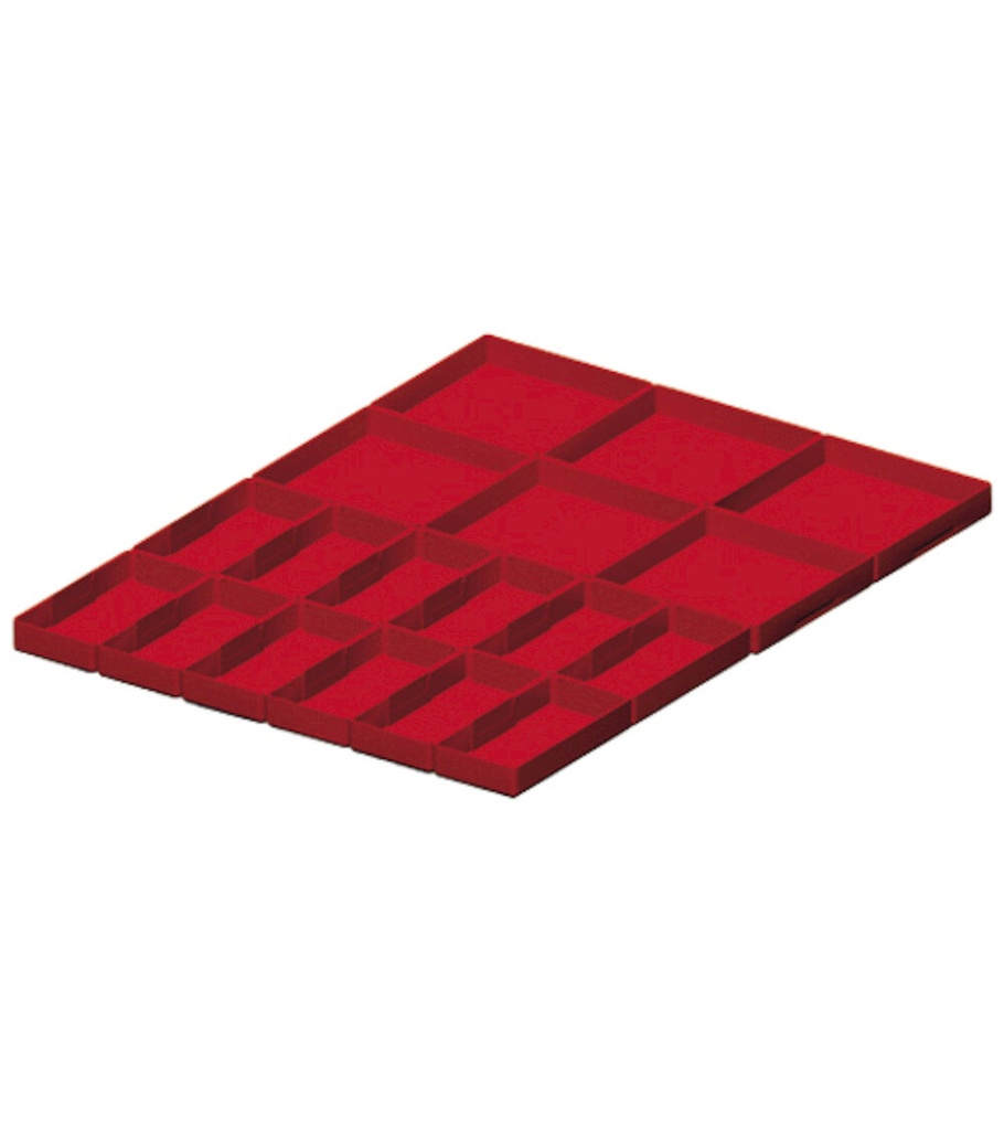 [FFH86051800] Kit cassette divisorio, 18 pezzi, per cassetti con H 50 mm, 27X36 EH