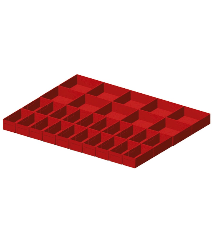 [FFH30070800] Kit cassette divisorio, 30 pezzi, per cassetti con H 75 mm, 45x36 EH