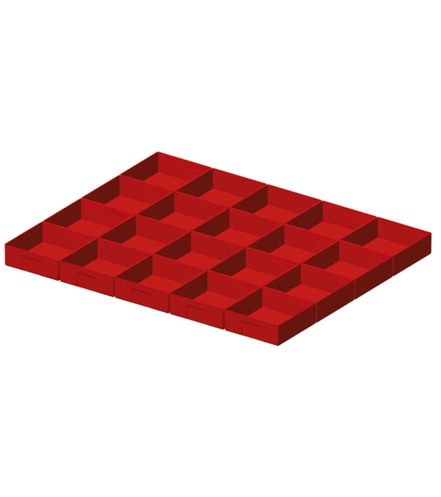 [FFH30100900] Kit cassette divisorio, 20 pezzi, per cassetti con H 100/125 mm, 45x36 EH