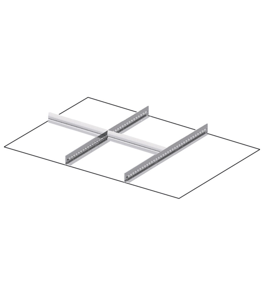 [FFH50301000] Set 2 divisori longitudinali, 2 divisori trasversali per cassetti con H 300 mm, 54x36 EH