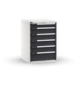 [M33A100C010DBPD] Cassettiera Master con 6 cassetti 1x100 4x150 1x200 – H 1000 mm – 714 × 726 × 1000 mm (36×36 EH), Flessibile – fino a 100 kg, Grigio chiaro + Grigio antracite (RAL 7035+7016)