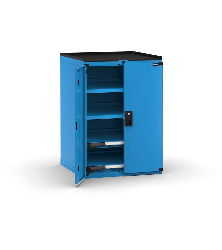 [M33A100C010LM04] Cassettiera Master con porte 2xPR 2xPE – H 1022 mm – Flessibile – fino a 100 kg, Blu (RAL 5012)