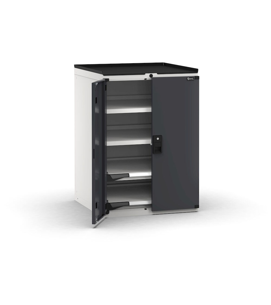 [M33A100C010LMPD] Cassettiera Master con porte 2xPR 2xPE – H 1022 mm – Flessibile – fino a 100 kg, Grigio chiaro + Grigio antracite (RAL 7035+7016)