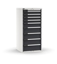 [M33A150C010LZPD] Cassettiera Master con 10 cassetti 1x50 4x100 1x150 4x200 – H 1500 mm – 714 × 726 × 1500 mm (36×36 EH), Flessibile – fino a 100 kg, Grigio chiaro + Grigio antracite (RAL 7035+7016)