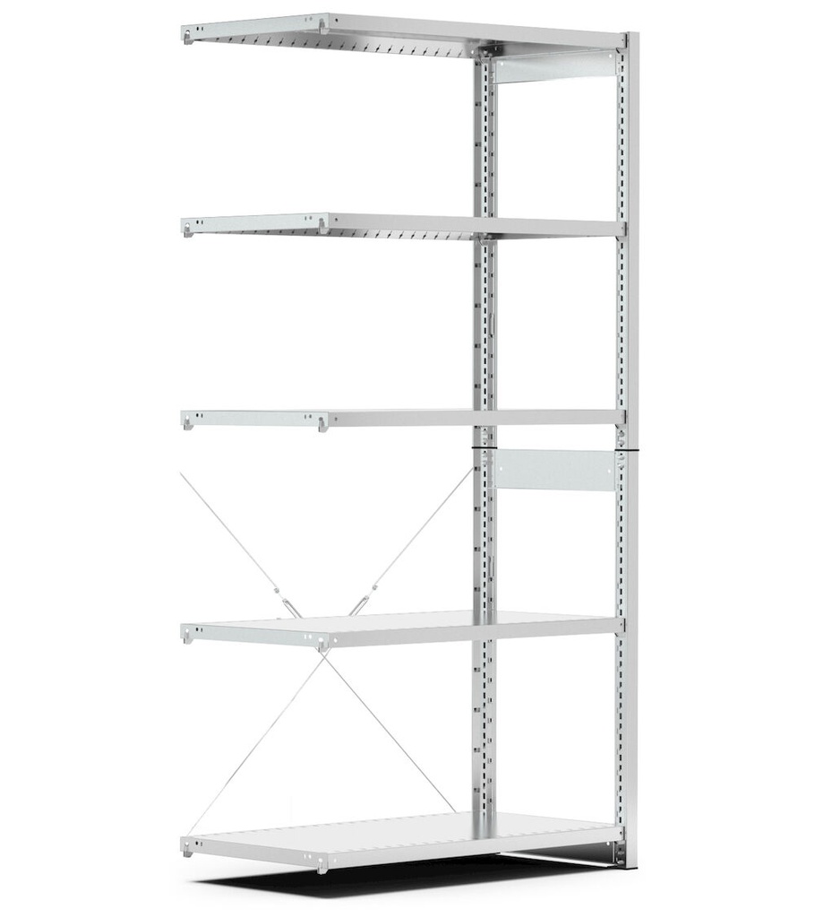 [ST1007] Scaffale aggiuntivo con 5 piani – 1028 × 421 × 2011 mm