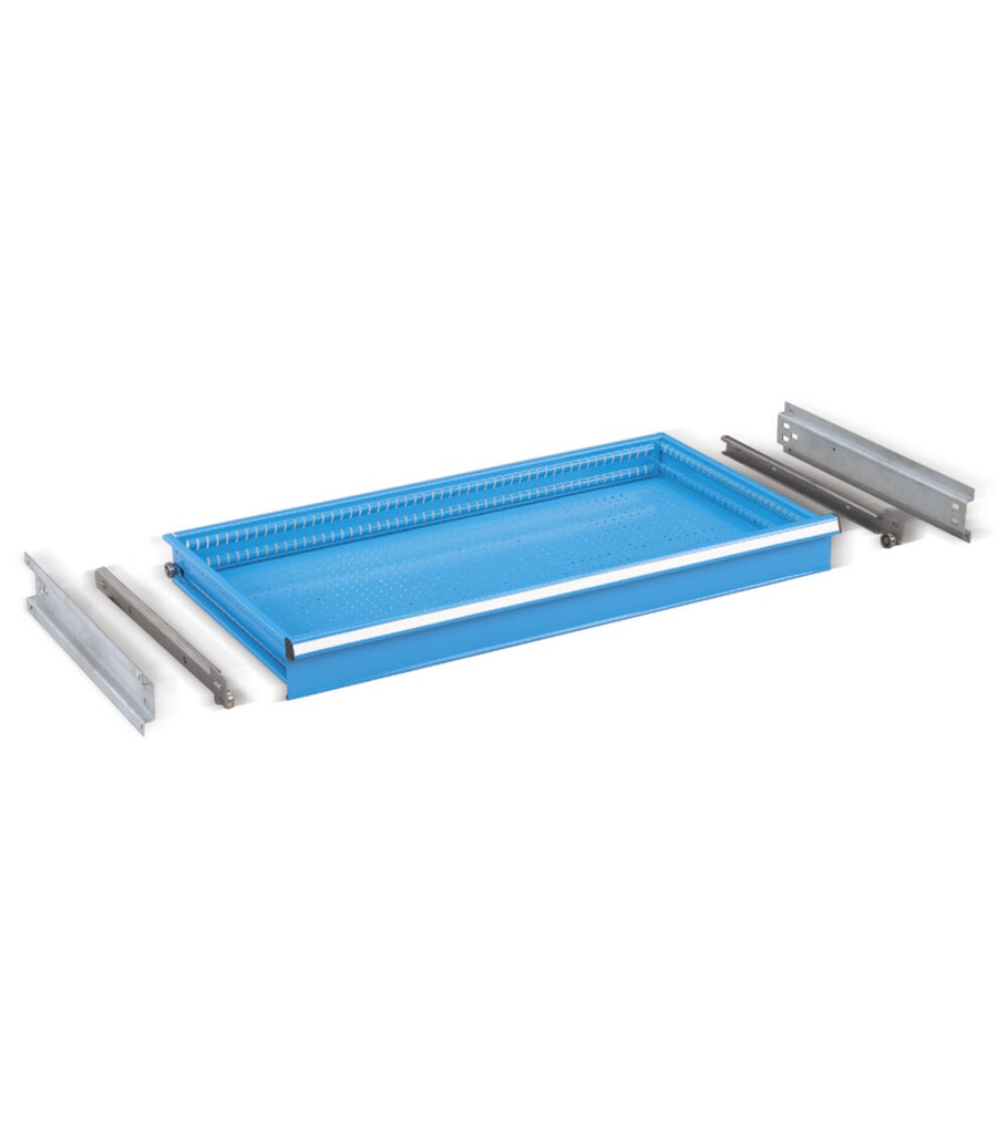 [ST1012] Cassetto a estrazione semplice H=100 mm – H 100 mm – Blu (RAL 5012)