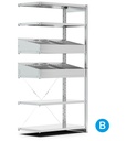 [ST1031] Scaffale aggiuntivo con 6 piani – 1028 × 421 × 2011 mm
