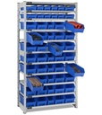 [ST1071] Scaffale con 11 piani e 52 contenitori RK Box Air, L1057 x P521 x H2011 mm