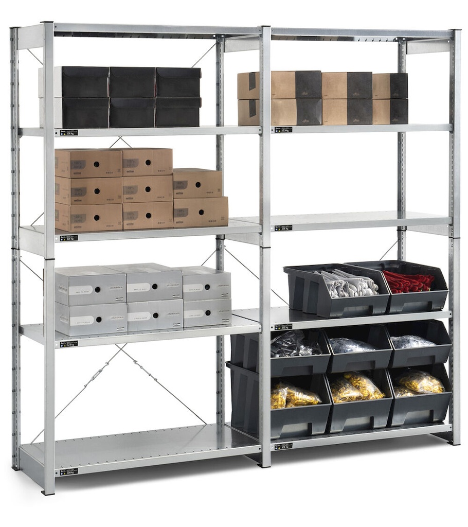 [ST2001] Scaffalatura ad incastro, L2071 x P521 x H2011 mm