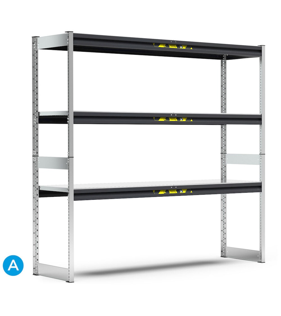 [ST2005] Scaffale con 6 piani e 6 correnti – 2065 × 521 × 2016 mm